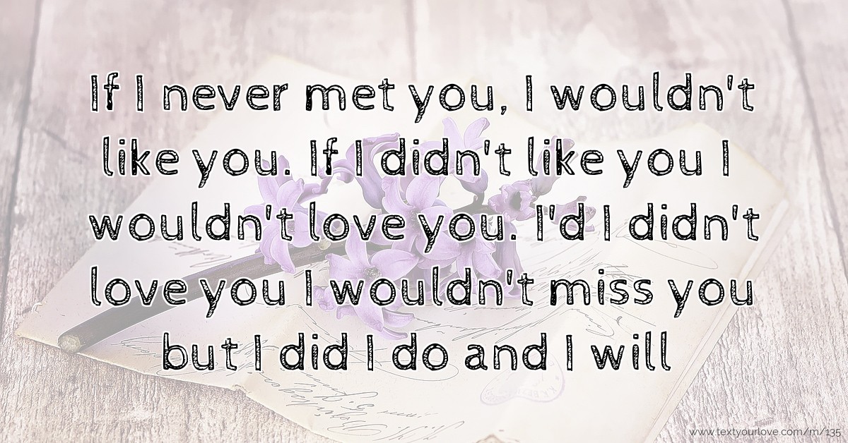 book if i never met you