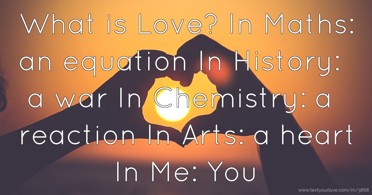 chemistry love equations